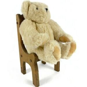 Vermont Teddy Bear Plush Classic Jointed Brown Made in USA 15 Inch